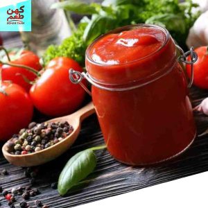 رب گوجه فرنگی شیشه ای کهن طعم