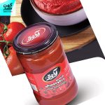 رب گوجه شیشه ای