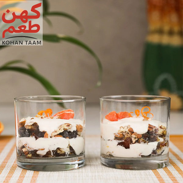 دسر خرما و ماست یونانی