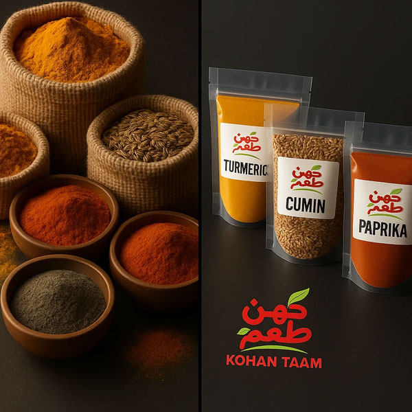 خرید ادویه جات بسته بندی شده عمده