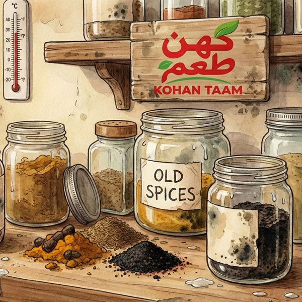 دلیل سیاه شدن ادویه ها