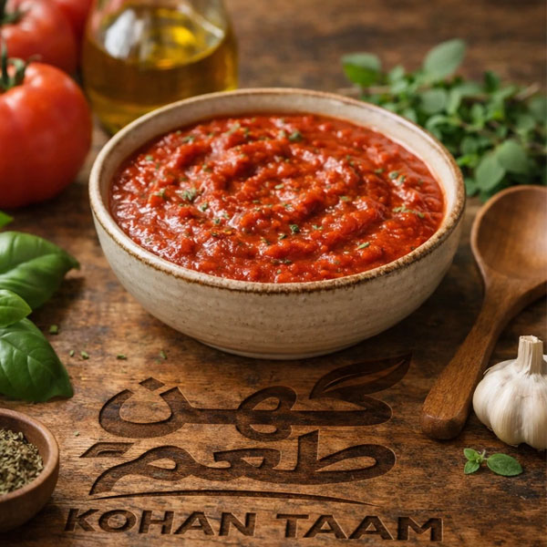 طرز تهیه سس پیتزا