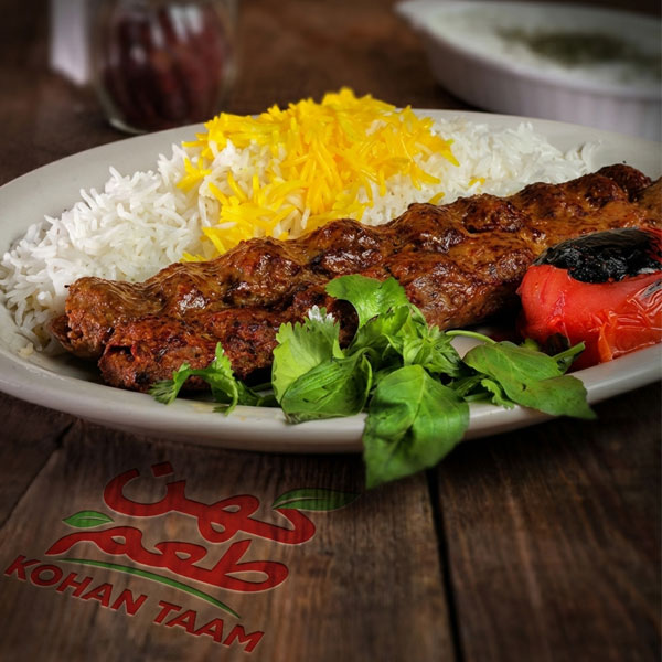 کباب کوبیده زعفرانی
