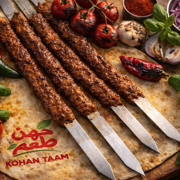 کباب کوبیده زعفرانی