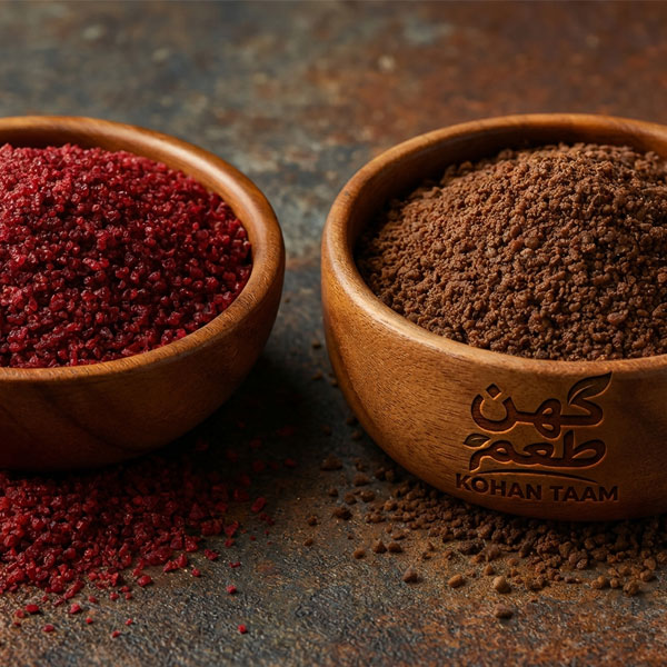 قیمت خرید سماق قرمز تبریز و سماق قهوه‌ای برای رستوران‌ها