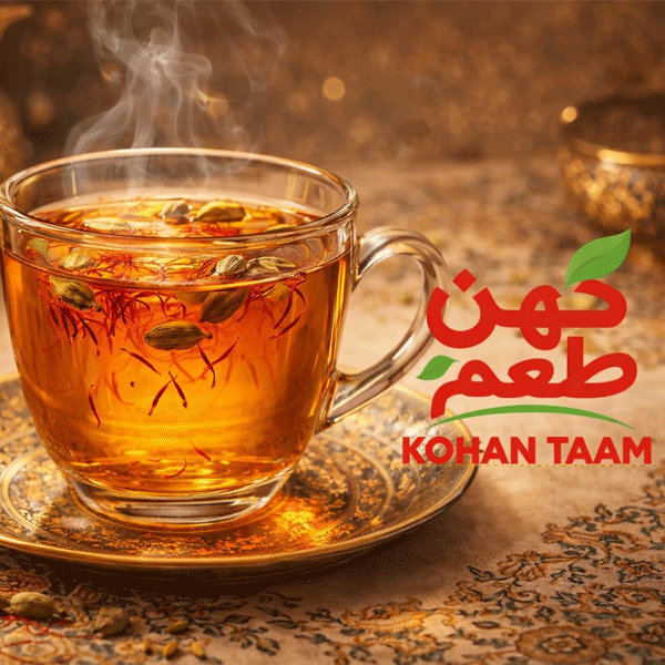 چای زعفران و هل